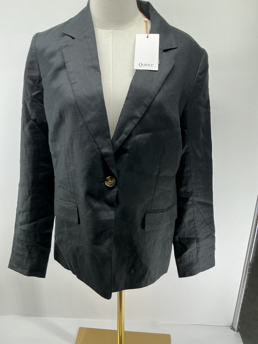 100% European Linen Structured Blazer